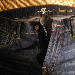 Men seven brand bootcut Jean's size 33x32